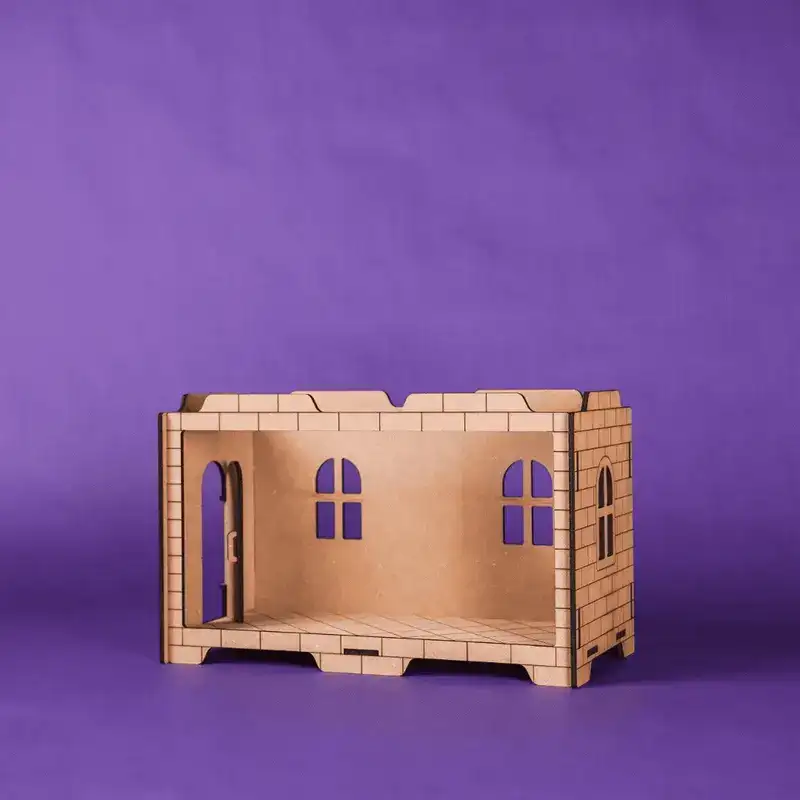 Byg, mal og dekorere, Crateit Roomies - Wooden toy - Kitchen & Bedroom - Breakfast in Bed