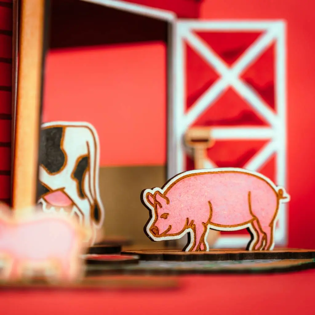 Crateit - Farmlife - Wooden toy - Barn Life