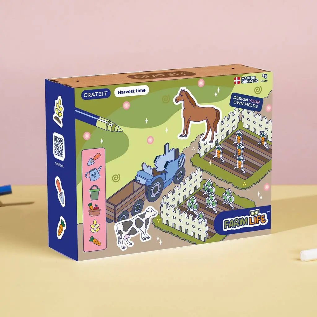Crateit - Farmlife - Wooden toy -Harvest Time