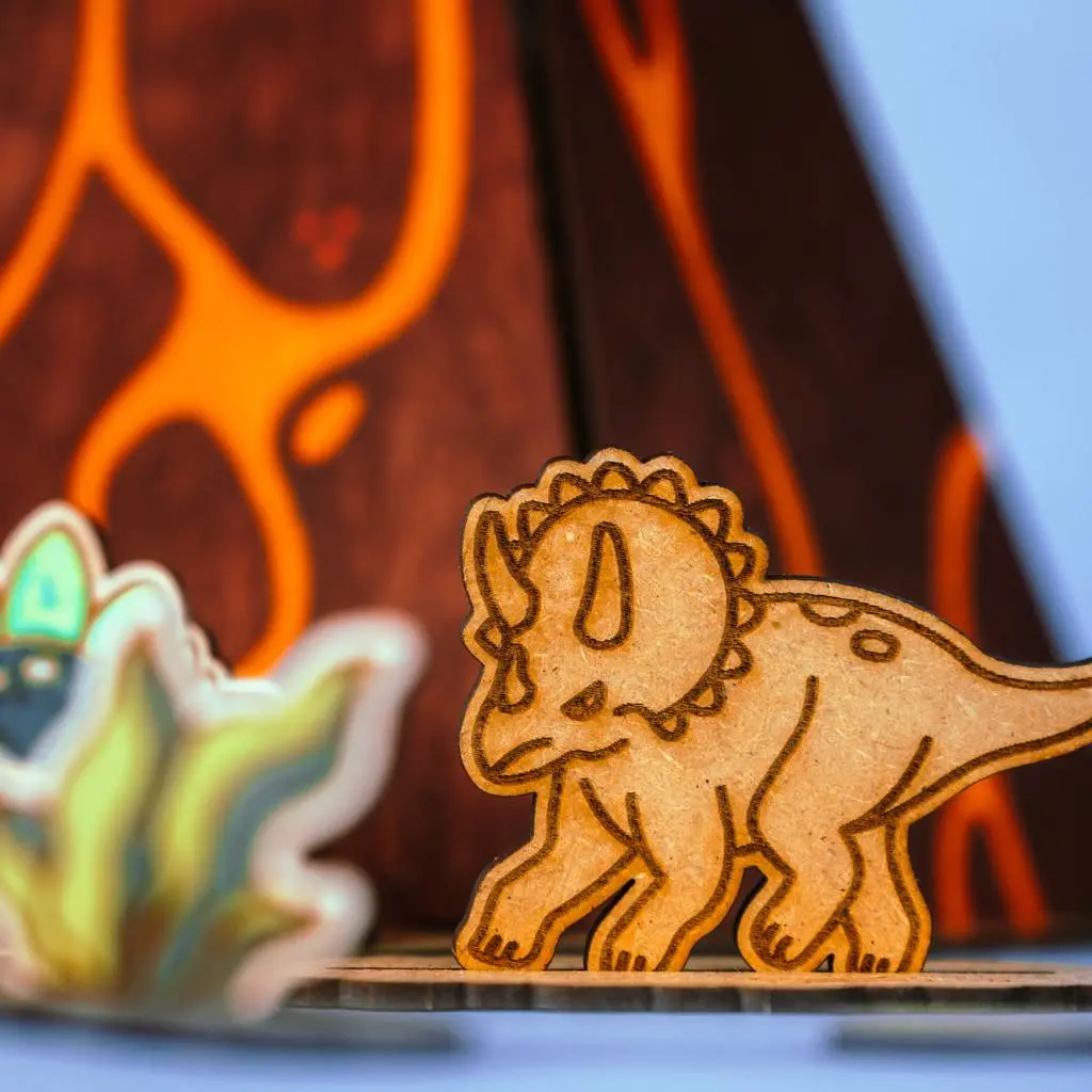 Crateit - Dinosaur - Wooden toy - Volcano Escape