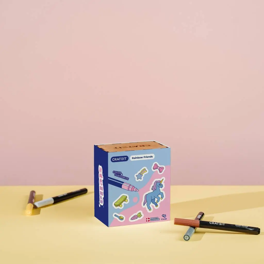 Crateit - Stella™ - Wooden toy - 
Rainbow Friends