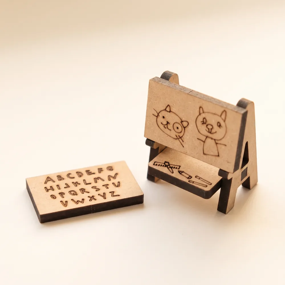 Crateit Roomies - Couch & Crayons - ABC-tavle og staffeli