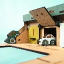 Crateit Town - Wooden toy - City Park Zone