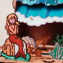Crateit - The Little Mermaid - Wooden Toy - Seashell Shore