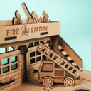 Crateit Town - Wooden toy - Fire Station