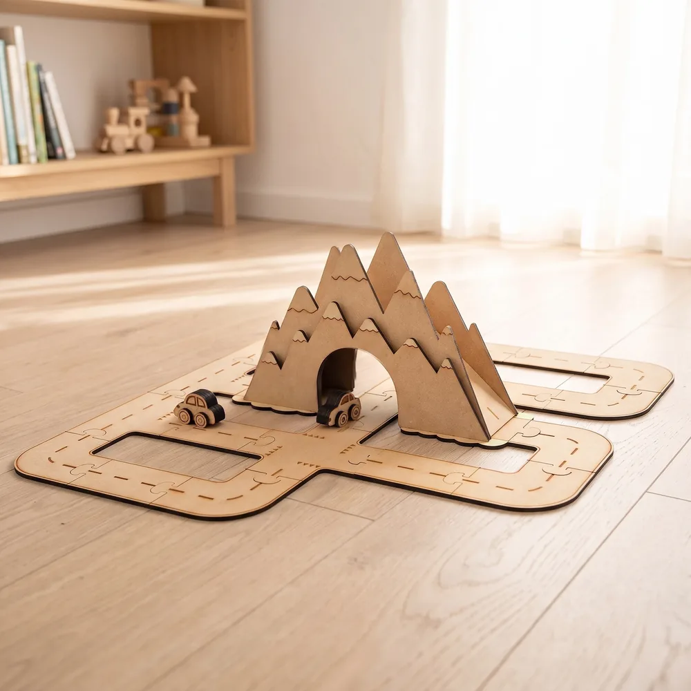 Crateit Town - Wooden toy - Around The Mountain