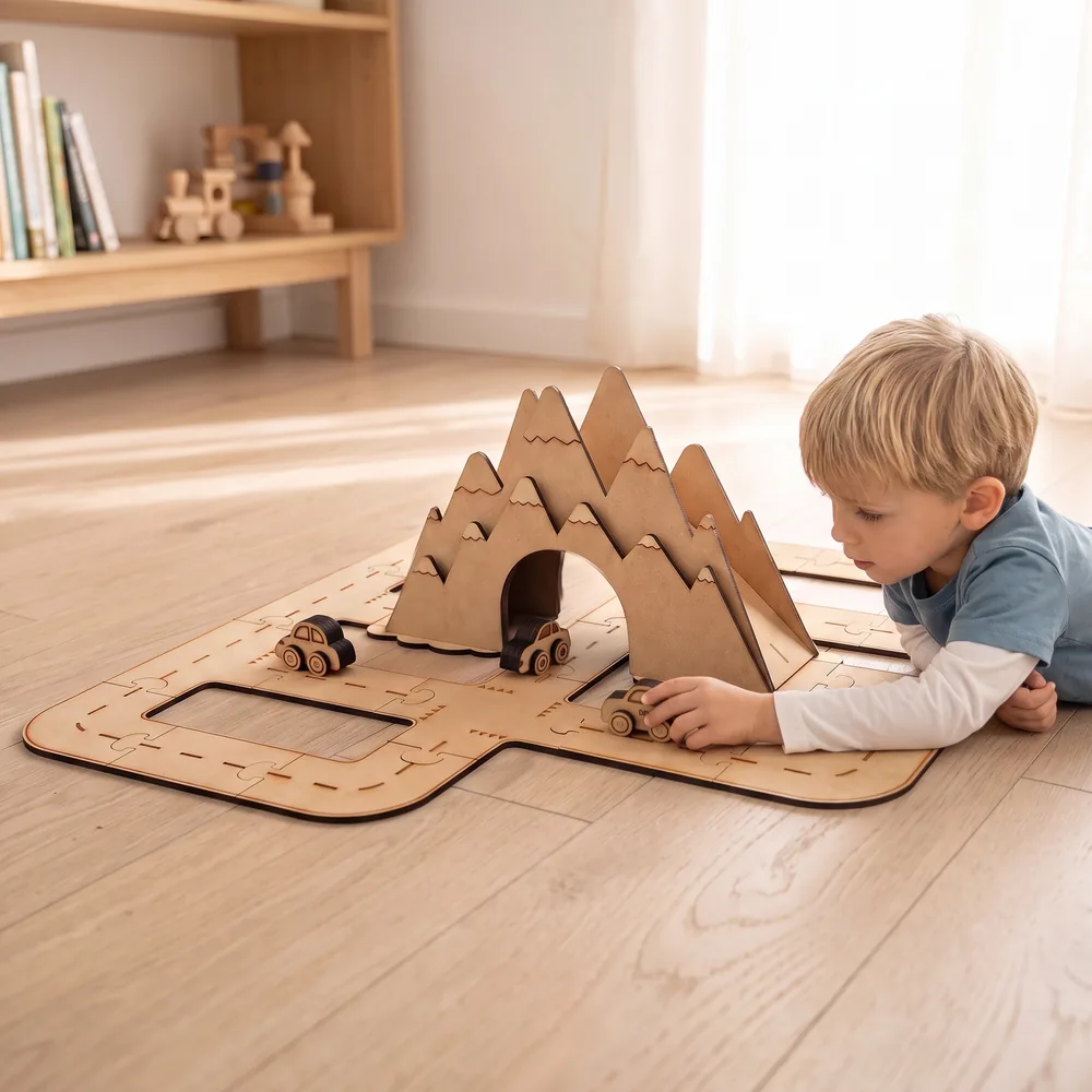 Crateit Town - Wooden toy - Around The Mountain
