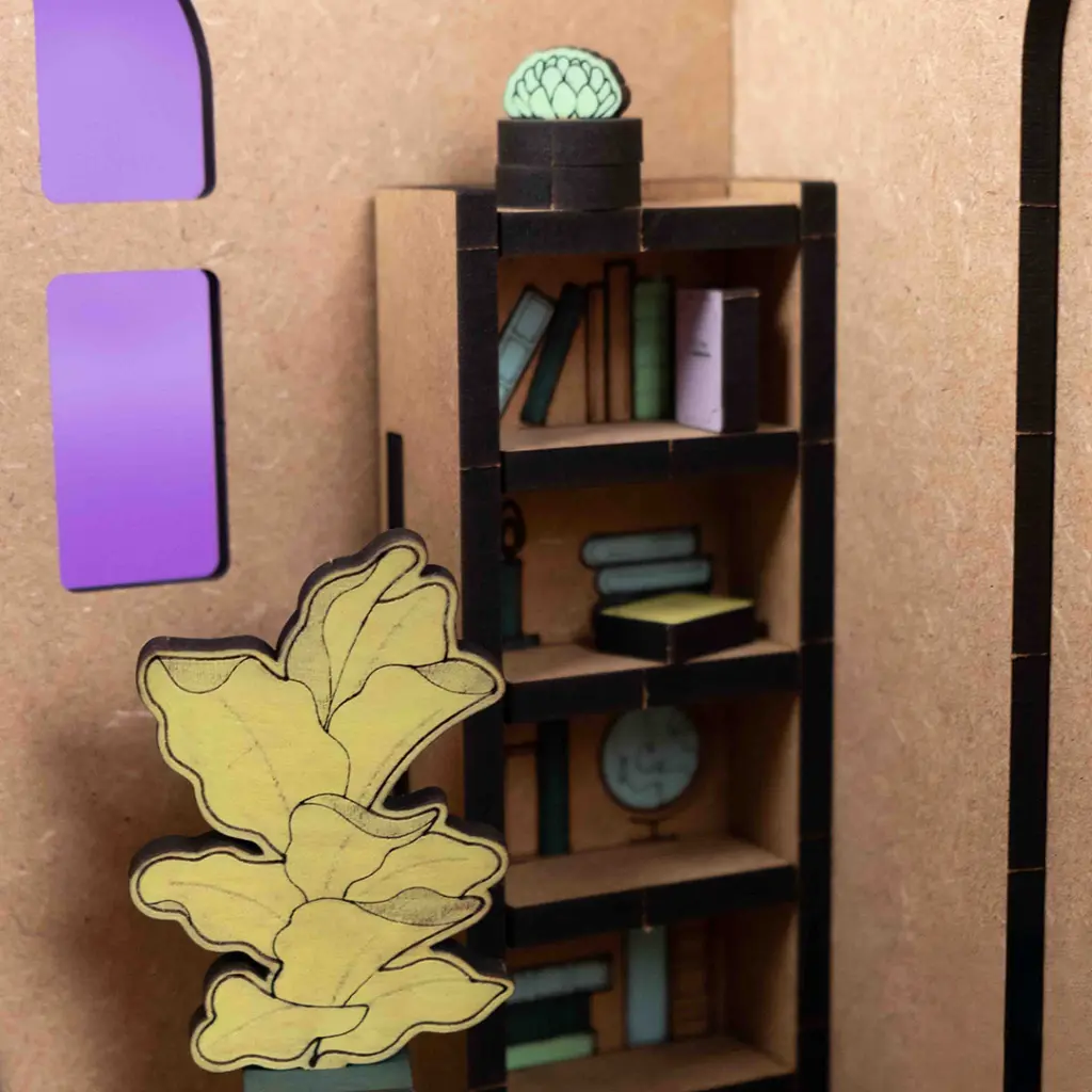 Crateit Roomies - Wooden toy - Office & Balcony - The Cloud Office