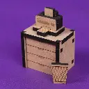 Crateit Roomies - Wooden toy - Office & Balcony - The Cloud Office