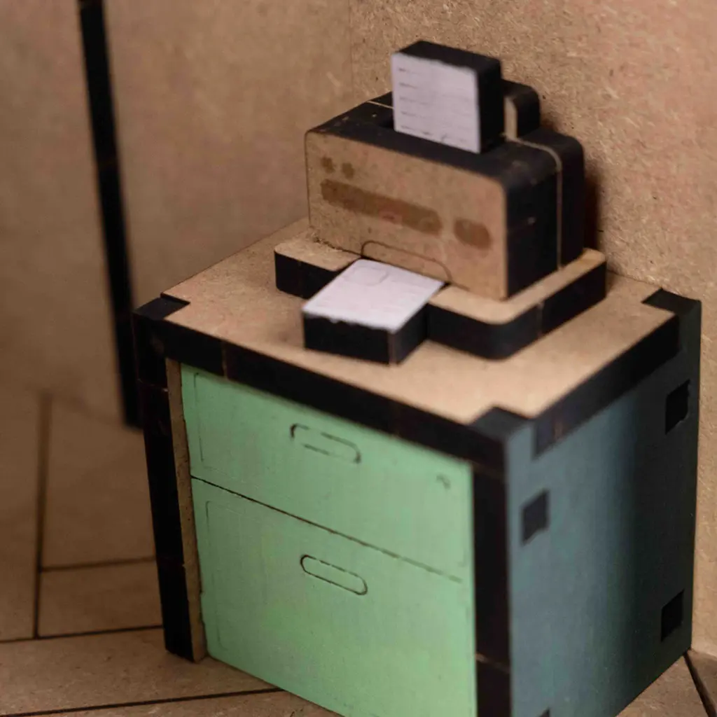 Crateit Roomies - Wooden toy - Office & Balcony - The Cloud Office