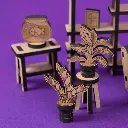Crateit Roomies - Wooden toy - Living Room & Playroom - Couch & Crayons