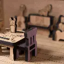 Crateit Roomies - Wooden toy - Living Room & Playroom - Couch & Crayons