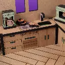 Crateit Roomies - Wooden toy - Kitchen & Bedroom - Breakfast in Bed