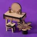 Crateit Roomies - Wooden toy - Kitchen & Bedroom - Breakfast in Bed