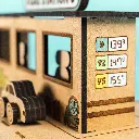 Crateit Town - Wooden toy - City Gas Station
