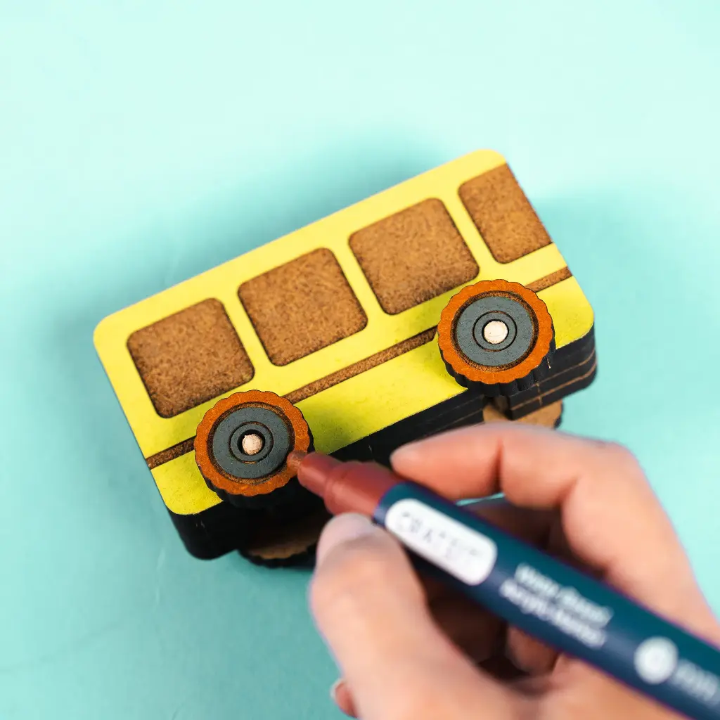 Crateit Town - Wooden toy - Bus Adventures