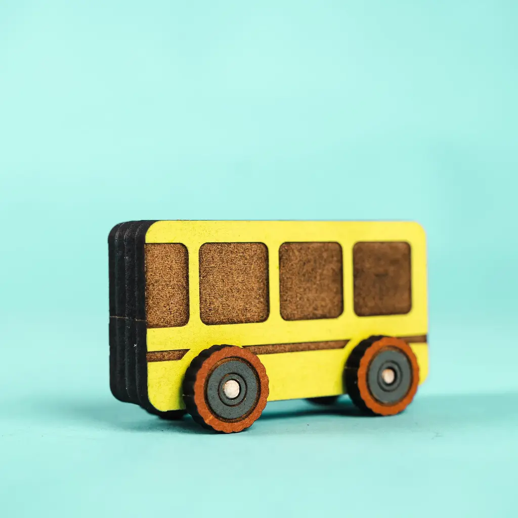 Crateit Town - Wooden toy - Bus Adventures