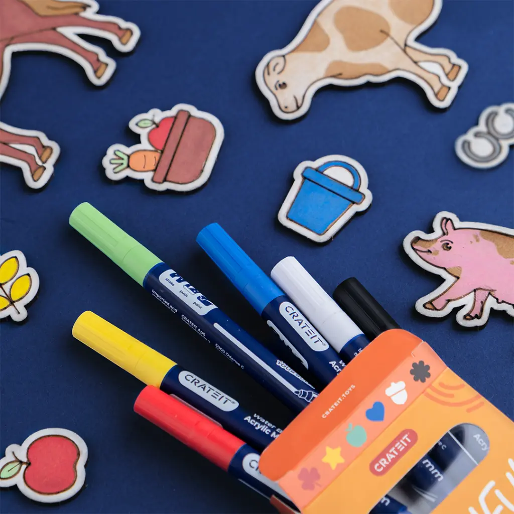 Crateit Playful Markers - 1mm – 6 pcs.