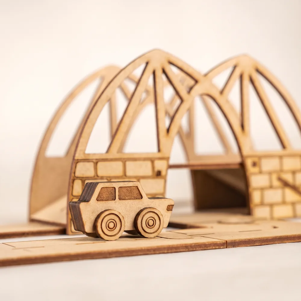 Crateit Town - Wooden toy - Dreamy Drawbridge
