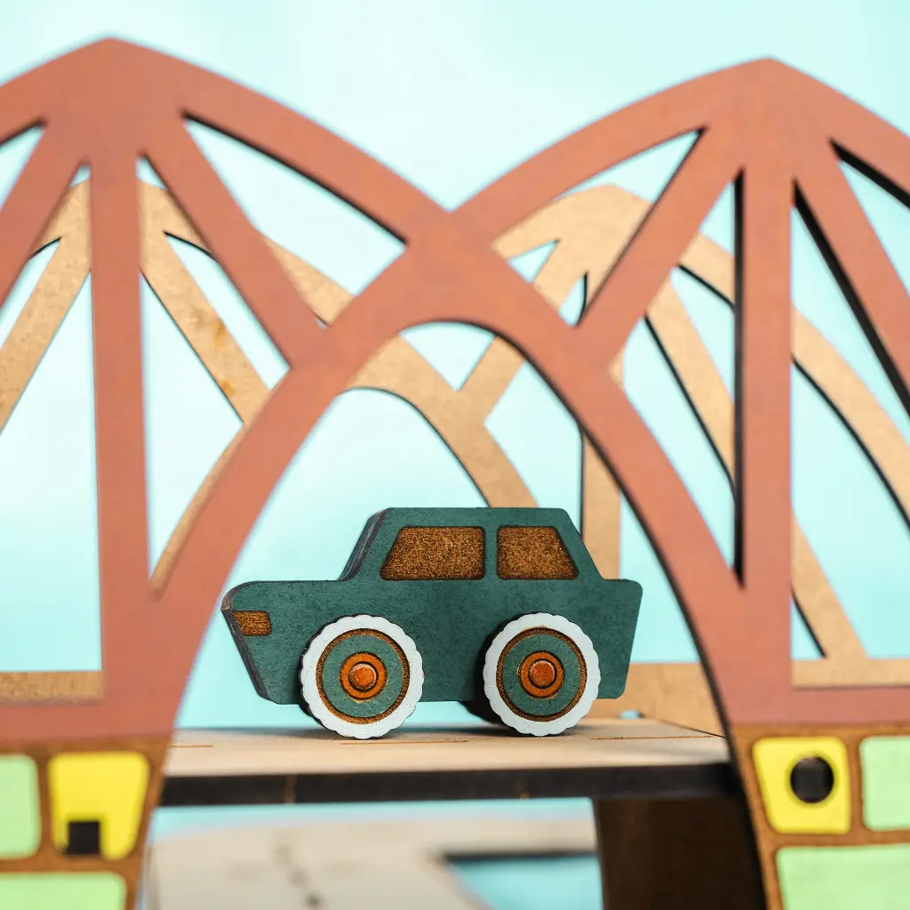 Crateit Town - Wooden toy - Dreamy Drawbridge