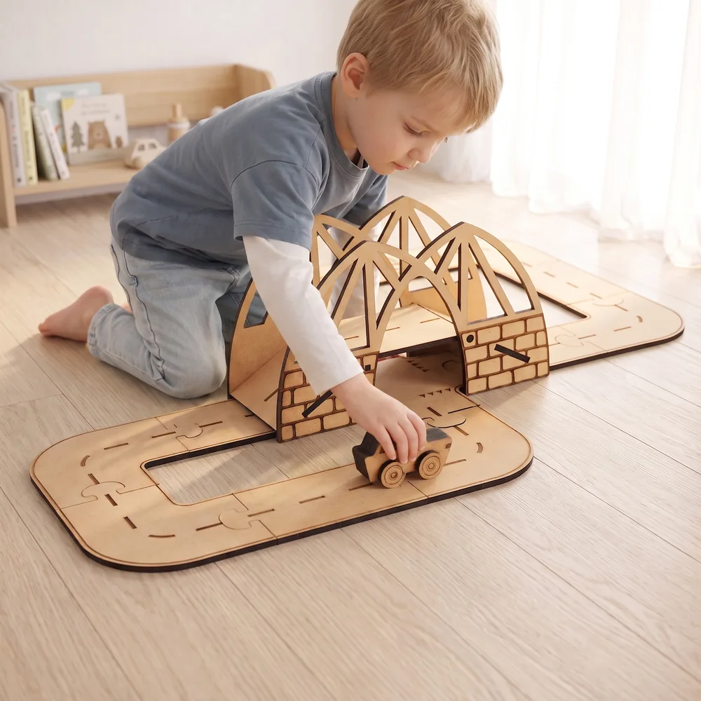 Crateit Town - Wooden toy - Dreamy Drawbridge