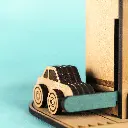 Crateit Town - Wooden toy - City Gas Station