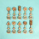 Crateit Town - Wooden toy - Traffic & Road Signs Pack