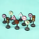 Crateit Town - Wooden toy - Traffic & Road Signs Pack