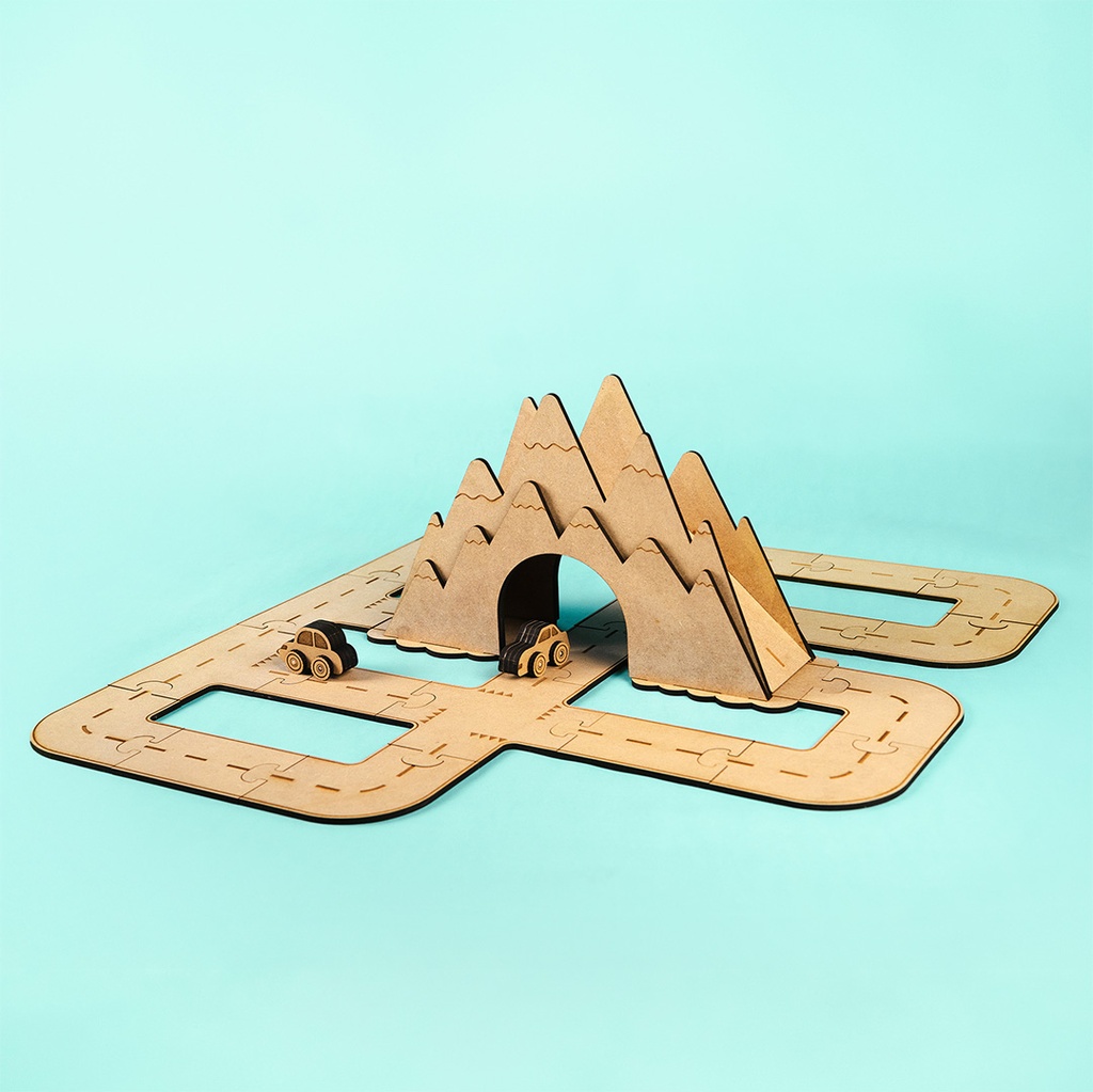 [C1261] Crateit Town - Wooden toy - Around The Mountain