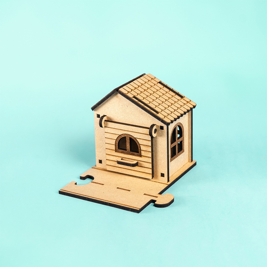 [C1220] Crateit Town - Wooden toy - Crossroad Cottage