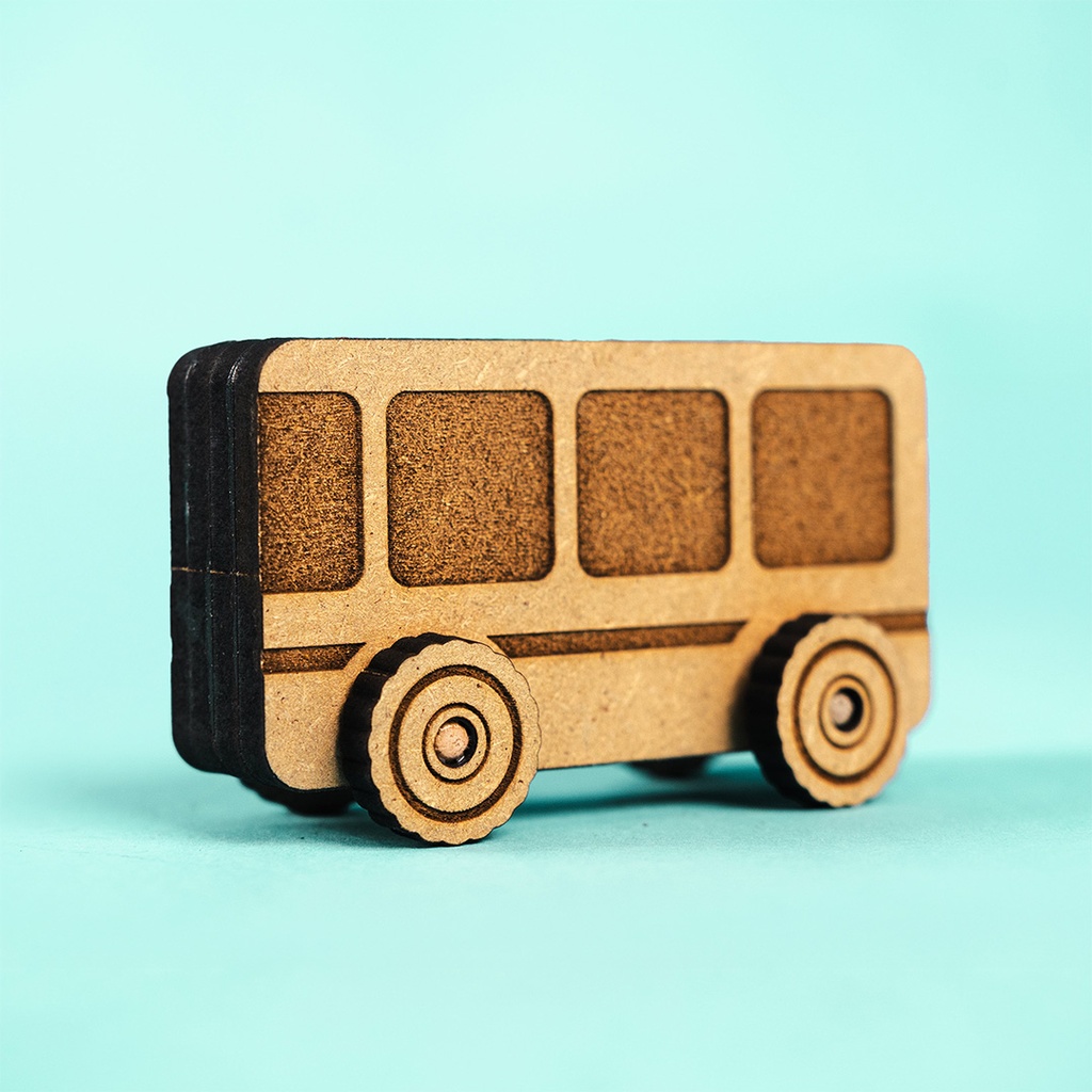 Crateit Town - Wooden toy - Bus Adventures