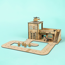 Crateit Town - Wooden toy - Fire Station