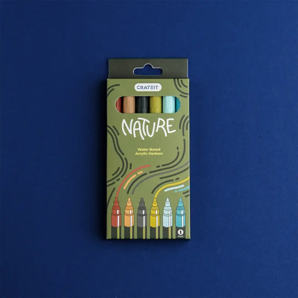 Crateit Nature Markers - 1mm - 6 pcs.