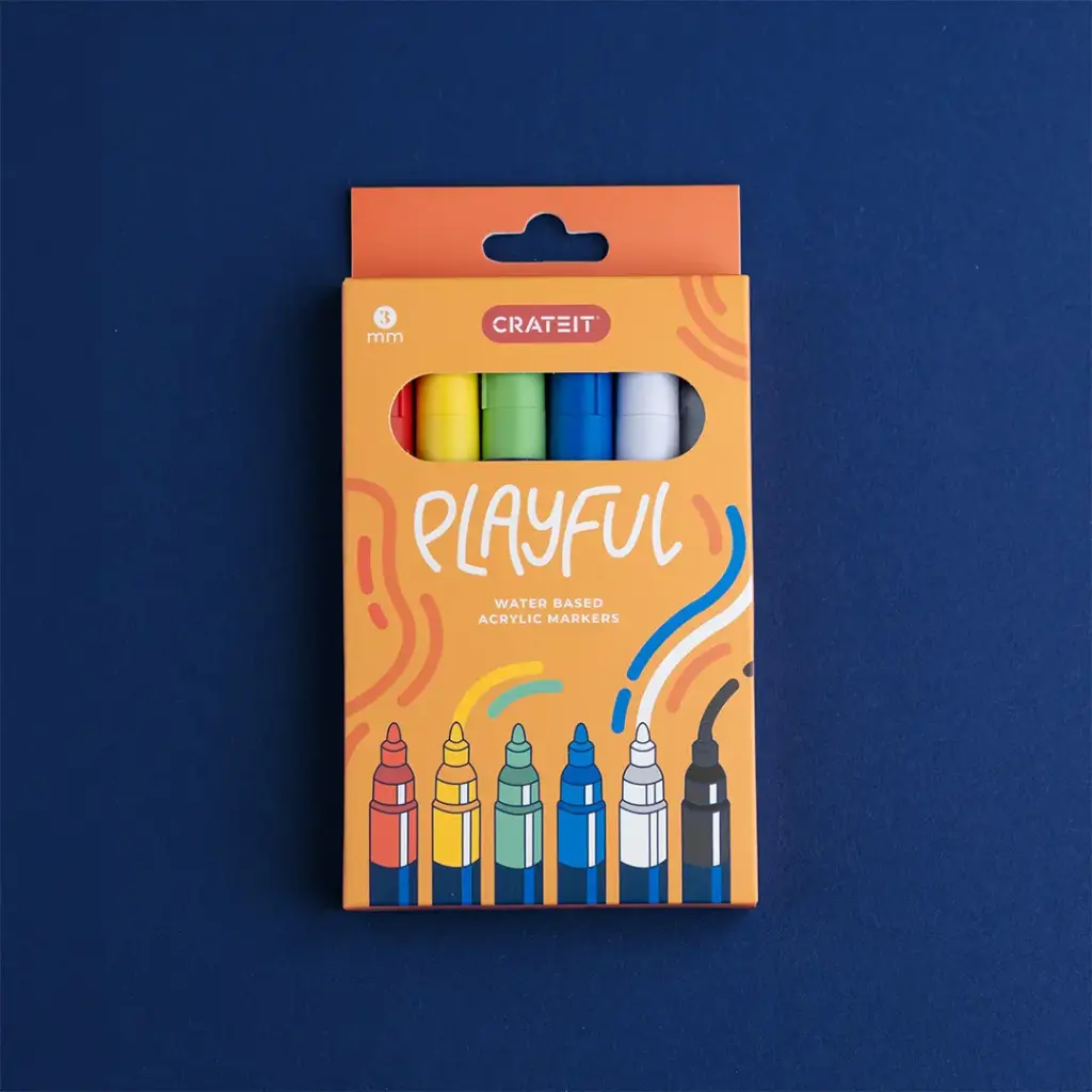 [T1134] Crateit Playful Markers - 3mm - 6 pcs.