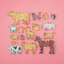 Crateit Craft - The Farm - Wooden toy - Farm Animals