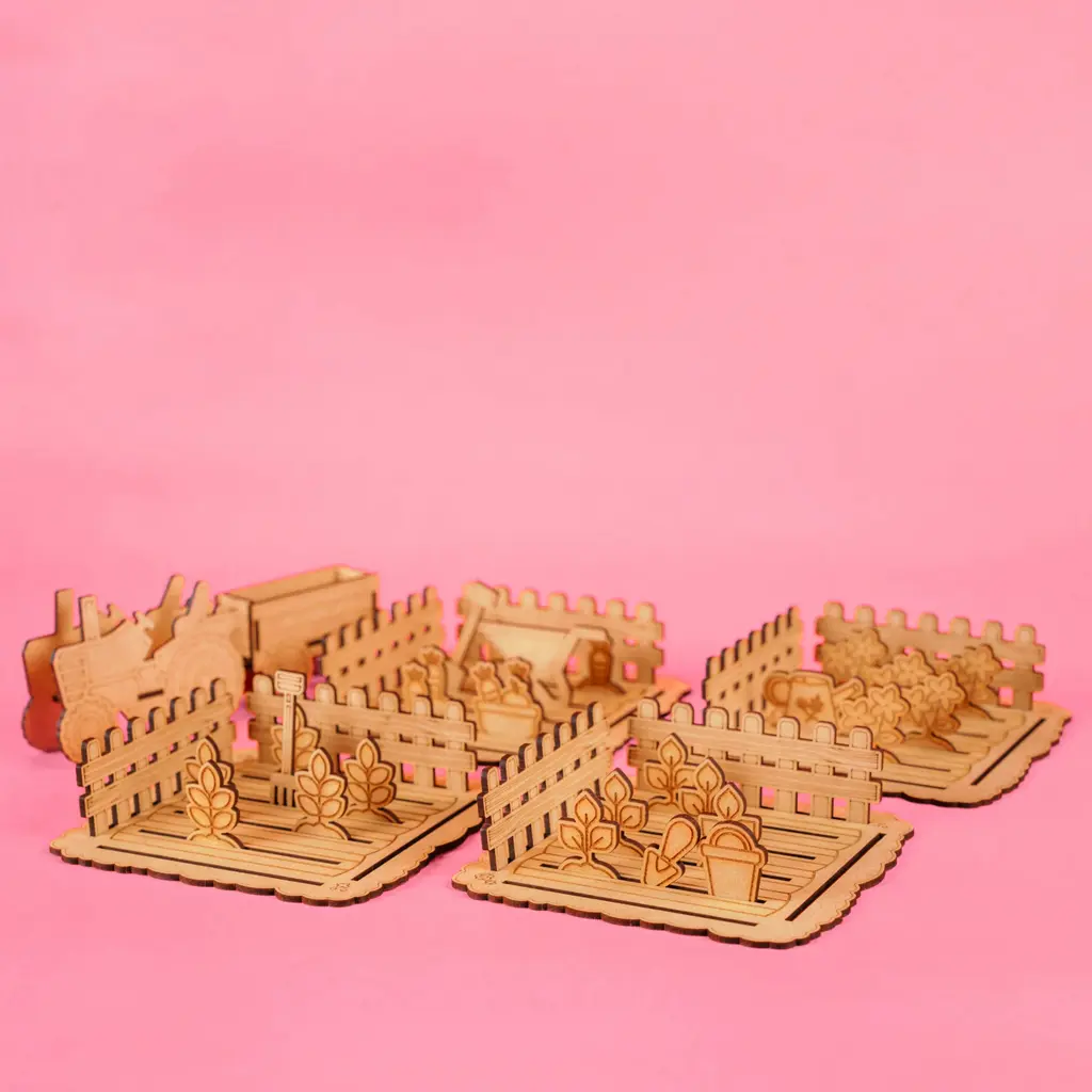 Crateit Craft - The Farm - Wooden toy - Harvest Time