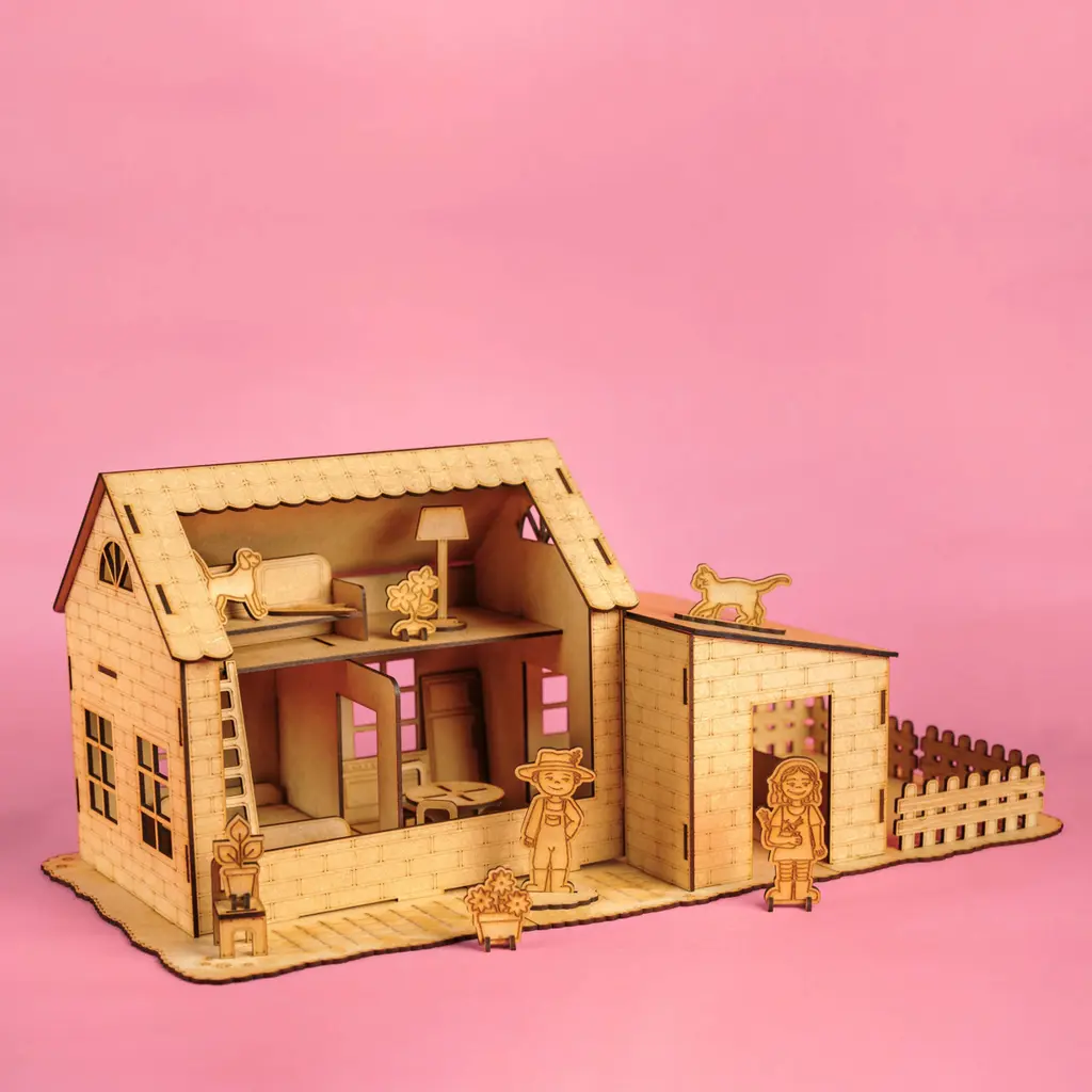 [C1117] Crateit Craft - The Farm - Wooden toy - The Farmhouse