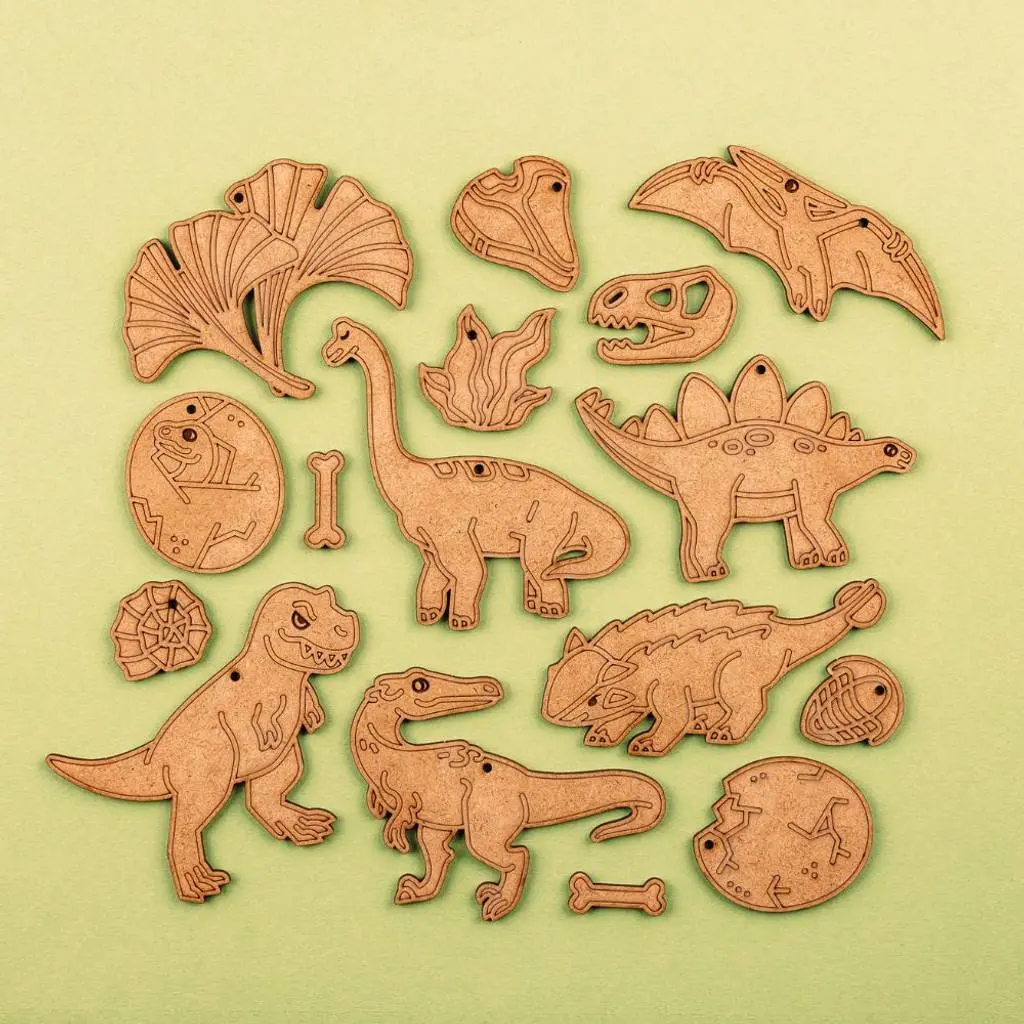 [C1123] Crateit Craft - Dinosaur - Wooden toy - Jurassic Journeys