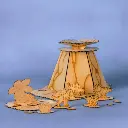 Crateit - Dinosaur - Wooden toy -  Volcano Escape