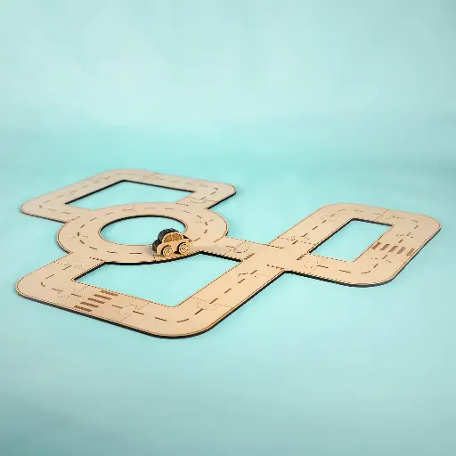 [C1242] Crateit Town - Wooden toy - Rule the Roundabout